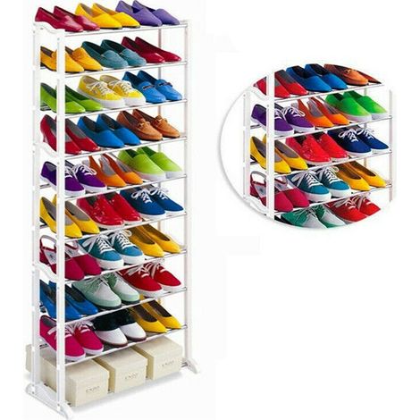 SCARPIERA SALVASPAZIO 30 PAIA COMPONIBILE SCAFFALE PORTA SCARPE SLIM