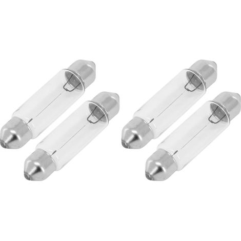 Lot de 2 Ampoule navette, 12V 5W, 8x28mm SV7, pour plafonnier intérieur voiture