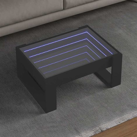 Couchtisch mit Infinity-LED Schwarz 70x53x30 cm vidaXL (1/5)