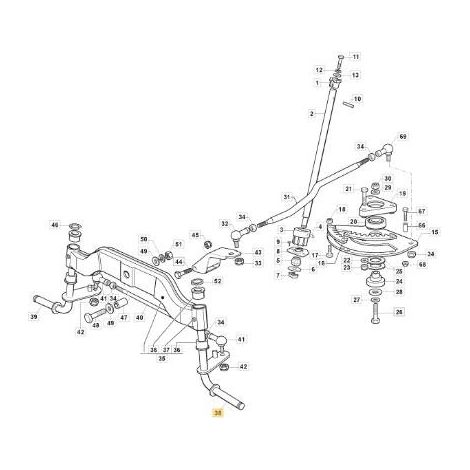 FUSELLO SX MTR SD ZNN ORIGINALE STIGA - 382230399/0