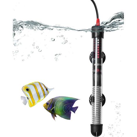 Verstellbarer Aquarienheizer für 120-Liter-Becken, 25 W, mit Thermostat (20-34 °C) für Aquarien und Fischbecken (1/5)