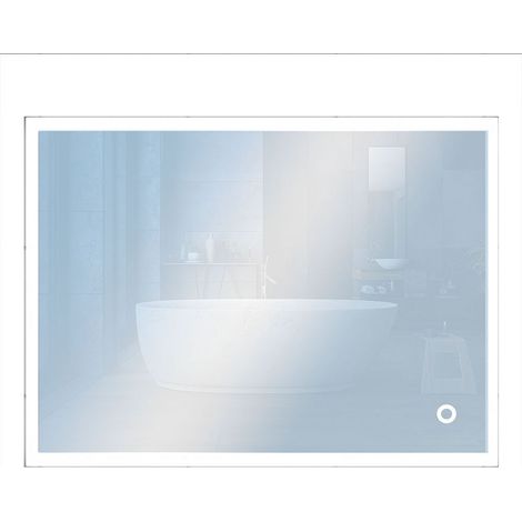 Kibath Espejo LED urb 25W rectangular de 100x80 cm espejo 6000K (1/5)