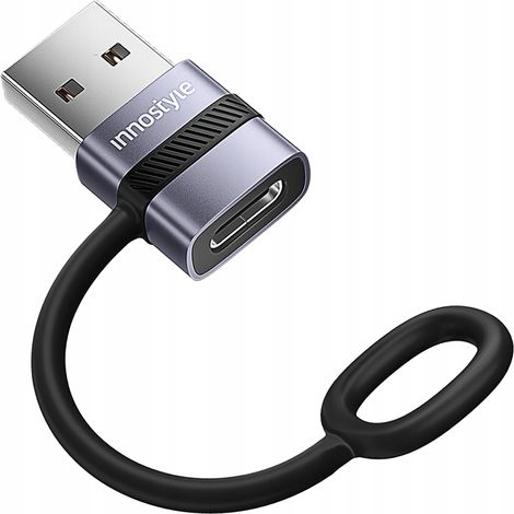 Adaptador Innostyle USB-A 3.0 a USB-C a USB tipo C 3A 5GBPS OTG (1/5)