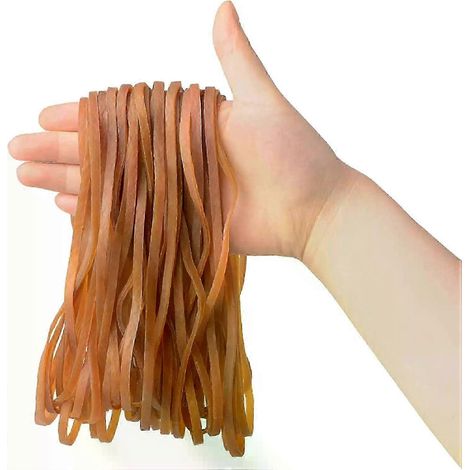 Lot de 50 élastiques résistants de grande taille pour couvercles de poubelle (1/4)