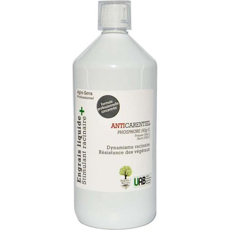 Phosphore organique, formule liquide concentrée - Agro Sens - 1 litre (500 litres de préparation) (1/5)