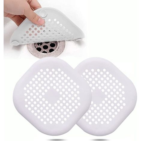 2 Stück Silikon-Abflussschutz, Küchenspülenfilter mit Saugnapf, Badewannenabflussabdeckungsfilter, Küchen- und Badezimmerspülenfilter. (1/5)