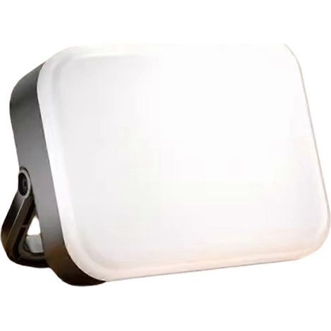 Lampe de camping portable d'extérieur, rechargeable à l'énergie solaire, batterie externe de 4000 mAh avec affichage intelligent et lampe suspendue portable. (1/5)
