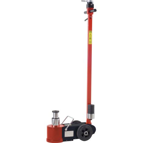 Kstools – Cric hydro-pneumatique 40 t – Hauteur de levage 490 mm – Acier léger pour usage mobile – Soupape de surcharge sécurisée (1/4)