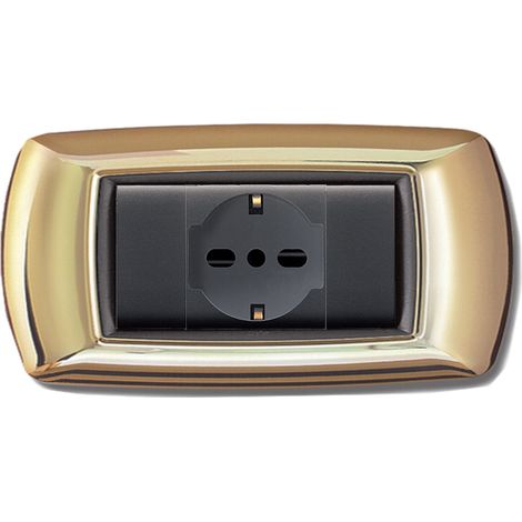 PLACCA LIFE LIVING PLAST ORO 4P- ELETTROCANALI- 1,0 pz