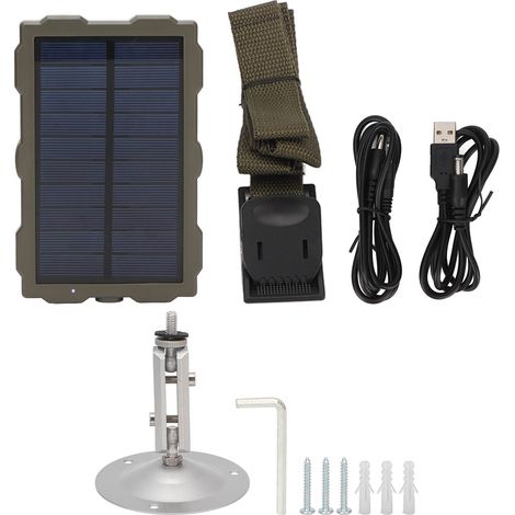 Panneau solaire 6V 1700mAh 1.5W étanche chargeur pour caméra extérieur portable (1/5)