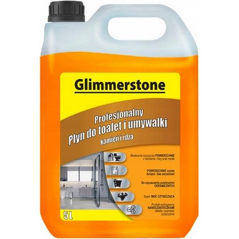 Liquido detergente per WC anticalcare e ruggine per lavabi, 5 litri.