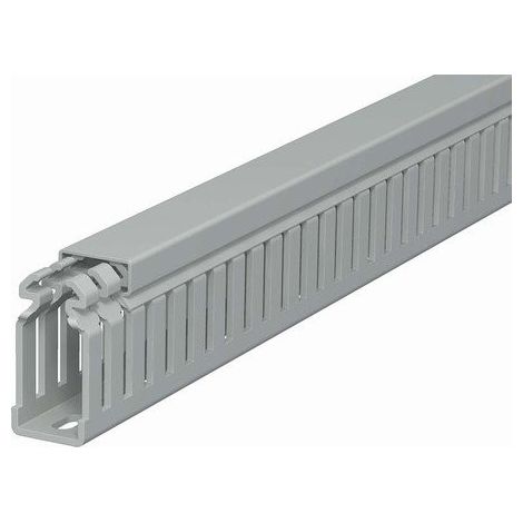 OBO Bettermann Goulotte de câblage 50x25x2000 Polychlorure de vinyle gris pierre RAL 7030, 6178310