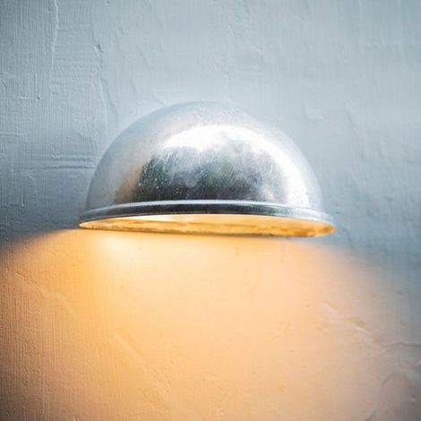 Garden Trading St Ives Eye Mains Garden Wall Light LAHP02 Galvanised Steel (1/2)