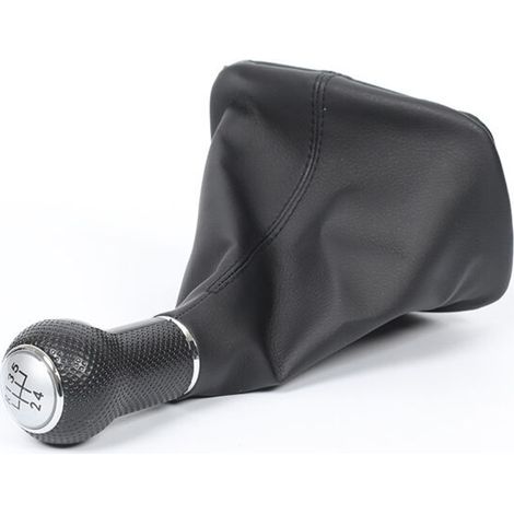 Ce kit comprend un pommeau de levier de vitesses et un levier de vitesses étanches à la poussière pour les Volkswagen Golf 4. Il est doté d'un pommeau de levier de vitesses argenté de 23 mm à 5 rappor (1/4)