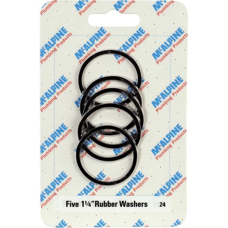 McAlpine CARD-24 Five 1¼" Rubber Washers - RW1 x 5 (1/2)