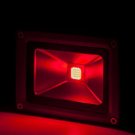 Faretto Proiettore LED 10W 850Lm IP65 Rosso Brico 40.000H [BQFS11510-R]