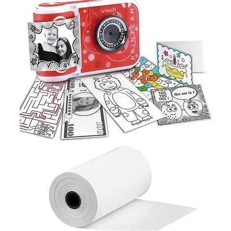 10 bobines rouleaux pour Appareil Photo 57 X 30 mm Impression Papier thermique Recharge papier kidizoom print cam, photo studio, photo creator, Vtech (1/5)