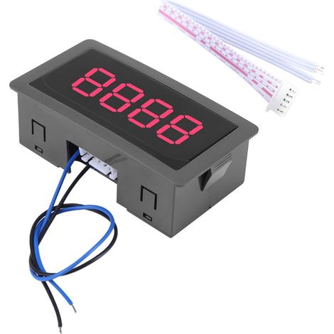 Affichage numérique LED DC 4 chiffres 0-9999 haut/bas Plus/moins compteur de panneau rouge.