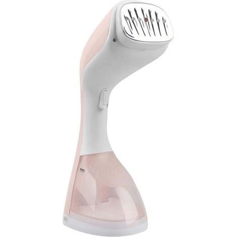 Défroisseur vapeur - AVIZAR - Portable - 1400W - Blanc/Rose - Plaque acier inoxydable (1/5)