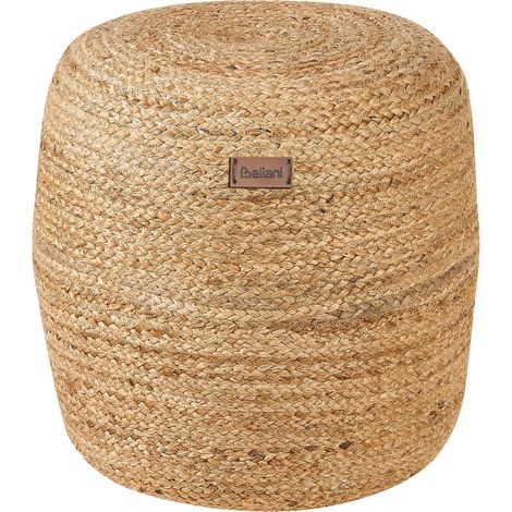 Pouf DALAMA Jute Sandbeige