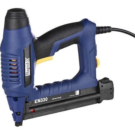 Rapid EN330 Chiodatrice Elettrica per Chiodi n.8 con apertura Caricatore a Pulsante, Grilletto a Risposta Istantanea, Adatta a Rifiniture di Telai, Finestre e Porte o per Attività Decorative (5001386)