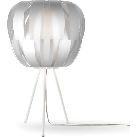 Lampada Da Scrivania Moderna Queen Polilux ® Argento E Metallo 1 Luce E27 (1/2)