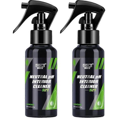 2 pièces de produit de rénovation pour cuir et plastique, agent d'entretien et de rénovation automobile (1/5)