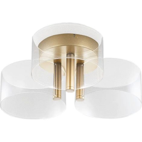 [NEUWERTIG] B-Ware Nova Luce Deckenleuchte Deckenlampe Gatlin Led Messing Gold Warmweiß Wohnzimmer