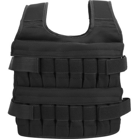 Gilet de Sac de Sable pondéré de 35 Kg pour l'entraînement en Force et la Course à Bout de Force avec 32 Sachets pour la Forme Physique, la Perte de Poids et l'agilité (1/5)