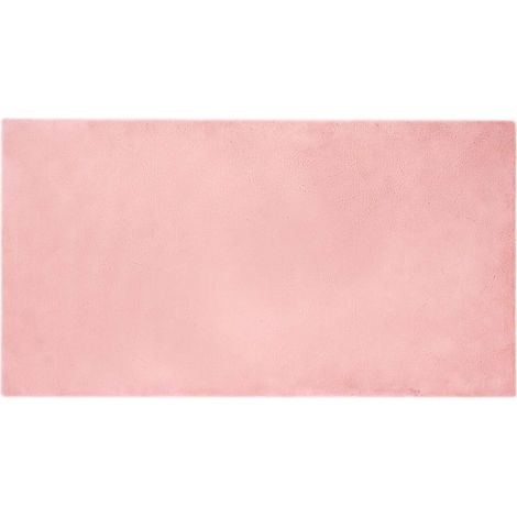 Maison Exclusive - Tapis antidérapant en fausse de lapin OLITE Rose 80 x 150 cm (1/5)