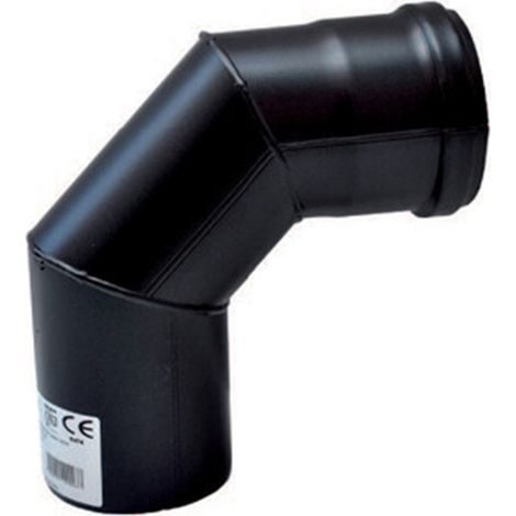CURVA A 90° P/STUFA A PELLET D 8 CM