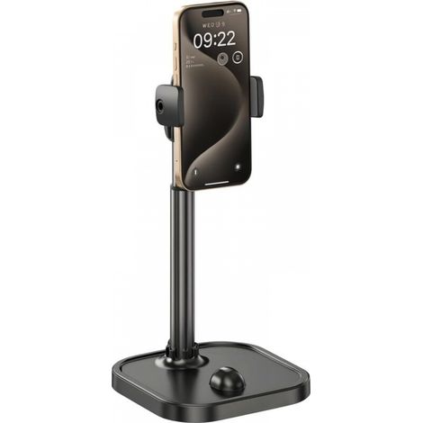 Support de téléphone de bureau réglable, support télescopique, support de bureau à hauteur réglable pour appels vidéo, streaming, FaceTime, base antidérapante (1/5)