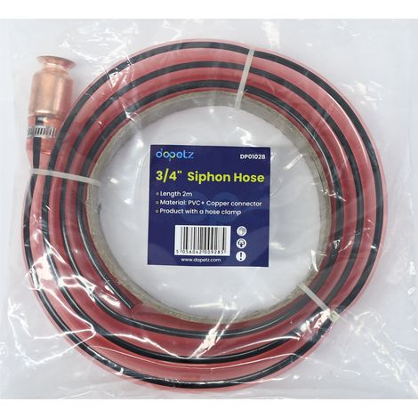 Dapetz ® Jiggle Siphon Syphon Liquid Transfer Pump 2m 22mm Dia Paint Fuel Solvent Water No Need to Suck Tube, Continuous Movement Sucks Fluid Up to Tube (1/5)