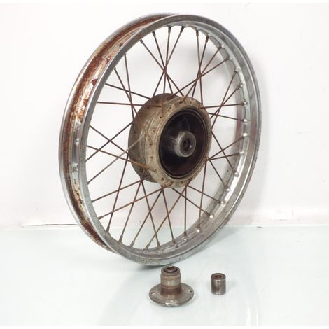 [PRODUIT D'OCCASION] Jante arrière Takasago pour moto Suzuki 50 TS ER 1982 à 1987 (1/3)