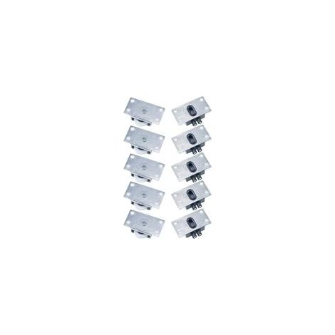 5 paires Galet de Roulement de Porte Coulissante Roues à Rouleaux pour Meubles de Fenêtre Anti-rouille Muet Pas Facile à Porter pour Armoire Armoire Placard Fenêtre (Argent) (1/4)
