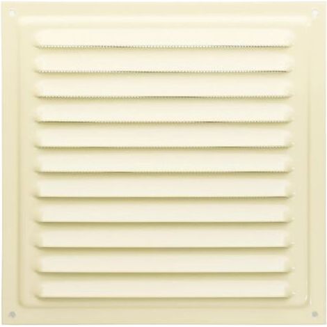 1 - Grille De Ventilation - Métal - Aération Murale - Résistance Corrosion - Intérieur Extérieur - Beige - 20x20cm (1/3)