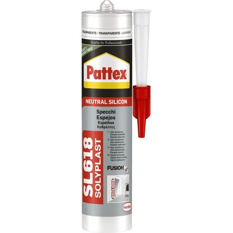 Henkel silicone neutro pattex specchi sl618 ml. 300 - trasparente - Henkel
