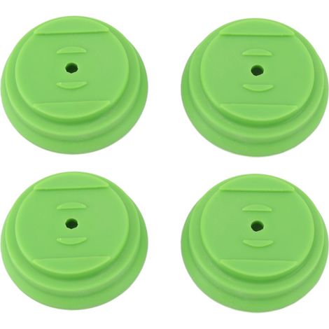 Juego de 4 protectores de plástico para cortacéspedes eléctricos de jardín o agrícolas. Accesorios incluidos. (1/5)