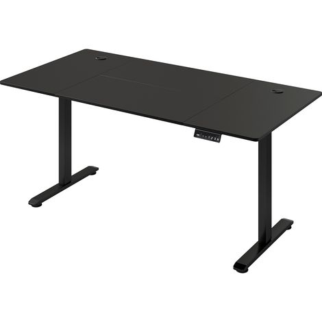 Levede Electric Standing Desk Adjustable Height Workstation Metal Frame Black
