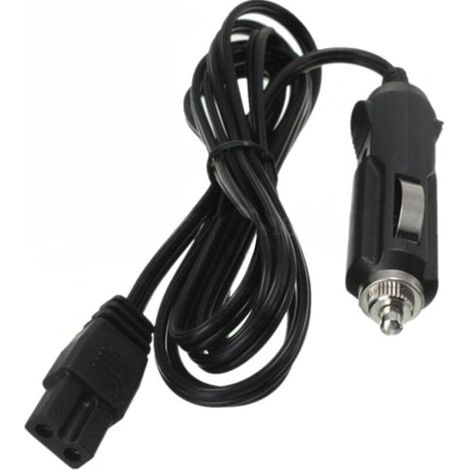 [NON UTILIZZATO] Refrigeratore per auto 12V DC - Alimentatore per accendisigari - Cavo di alimentazione da 2 m - Presa fusibile (12V nero)
