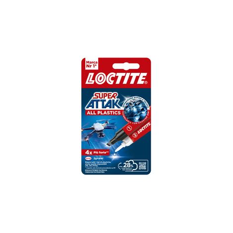 ADESIVO SUPER ATTAK ALL PLASTICS 2G+4ML