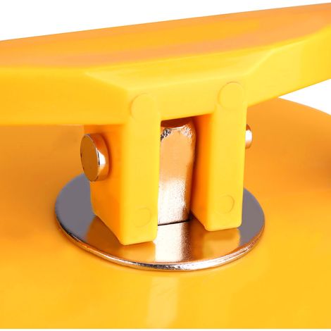 Ventouse à plaque unique en plastique ABS épais, outil de levage et de réparation de vitres, patin jaune (1/5)