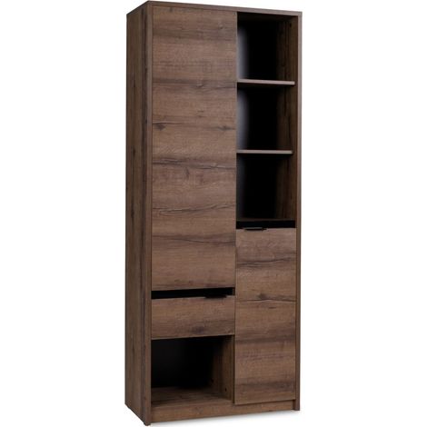 KONSIMO MERO Regal, Dunkelbraun (1/3)
