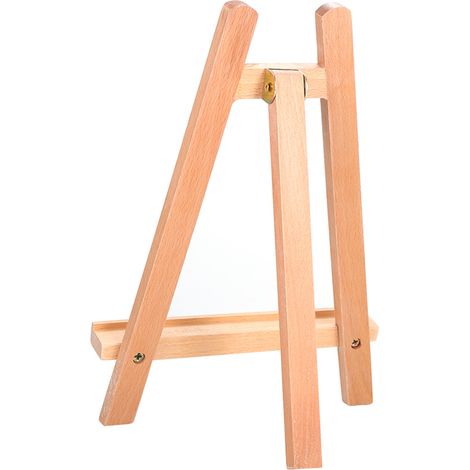 Petit cadre photo/peinture de table en bois, mini chevalet, trépied, matériel d'art (1/5)