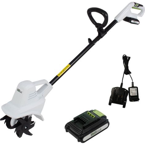Akku Bodenhacke 20V/2.0Ah mit Akku und Ladegerät 19 cm Arbeitsbreite 24 Klingen Motorhacke