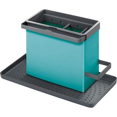 Égouttoir à Vaisselle en Plastique Turquoise 24 x 12,5 x 14 cm (1/2)