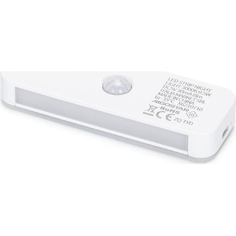 Lampada da notte a Led da muro a batteria Bianco Caldo 3000K con sensore crepuscolare e di movimento Aigostar (1/5)