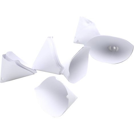 50 filtres en papier pour peinture, tamis coniques en filet pour entonnoir, 50 pièces (1/4)