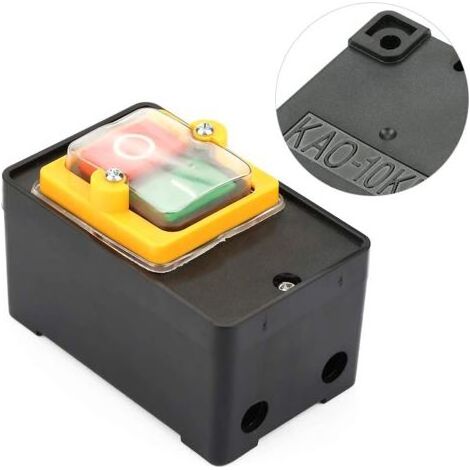 10-A-Ein/Aus-Drucktaster – 220 V/380 V Spannung – Wasserdicht für Textilmaschinen – 200 MΩ Isolationswiderstand – AC 220 V (1/5)