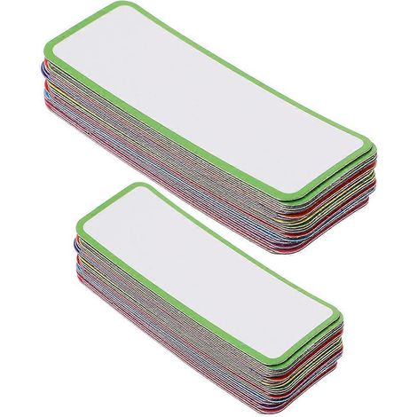 67 étiquettes magnétiques effaçables à sec, étiquettes mémo magnétiques inscriptibles pour entrepôt-8.00X3.00X0.10CM (1/4)